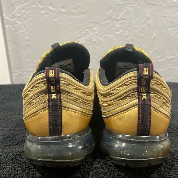 🔥🔥 Nike Air VaporMax 97 Metallic Gold 2018 Shoes - Men Size 11 - VGUC - Picture 8 of 13